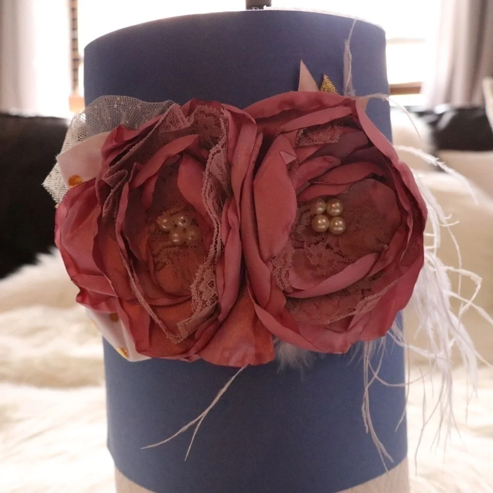 Girls & Baby Couture Floral/ Feather Headbands NEW